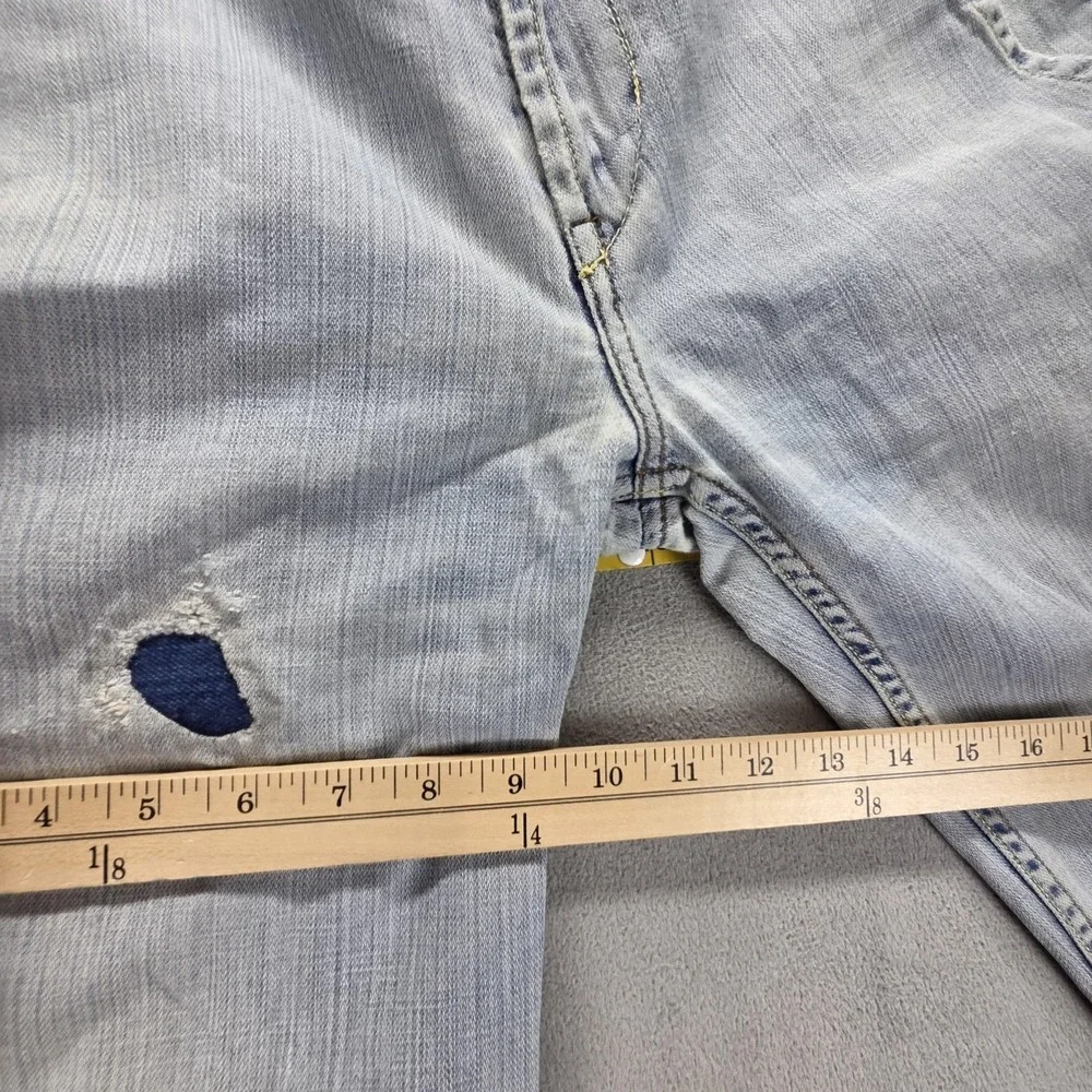 VTG Levis Engineered Jeans Blue Flap Pocket Two Horse Altered Hem Fits‎ 31x28